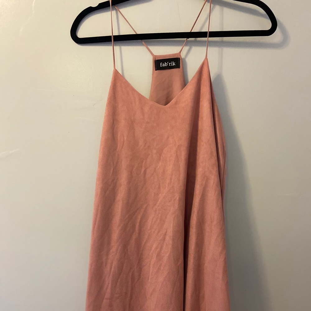 Fab’rik Pink Suede Dress